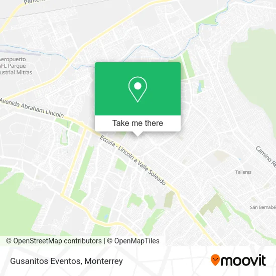Gusanitos Eventos map