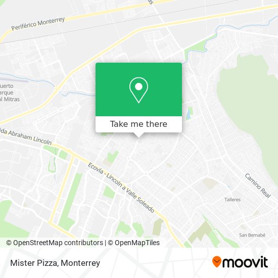 Mapa de Mister Pizza