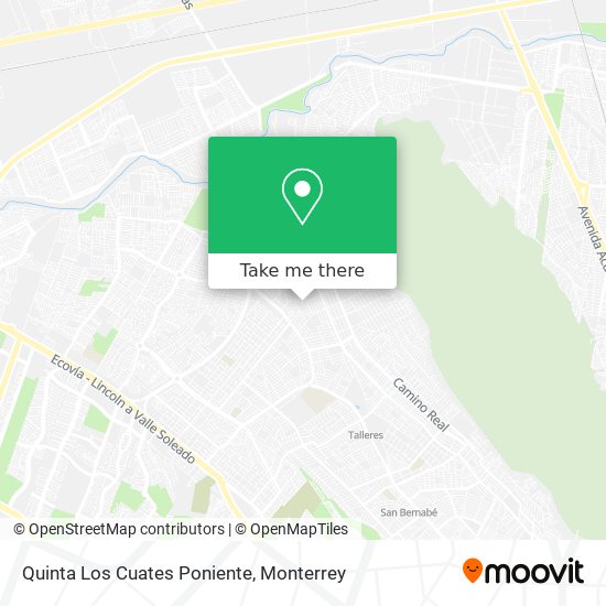 Quinta Los Cuates Poniente map