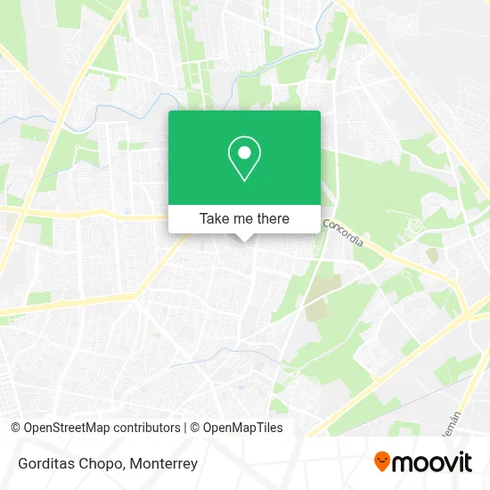 Gorditas Chopo map