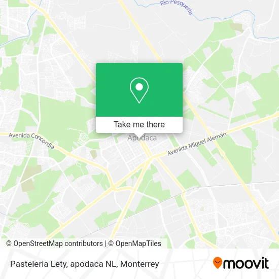 Pasteleria Lety, apodaca NL map