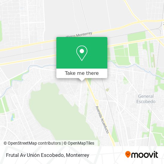 Frutal Av Unión Escobedo map