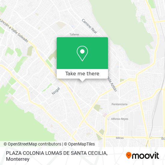 Mapa de PLAZA COLONIA LOMAS DE SANTA CECILIA