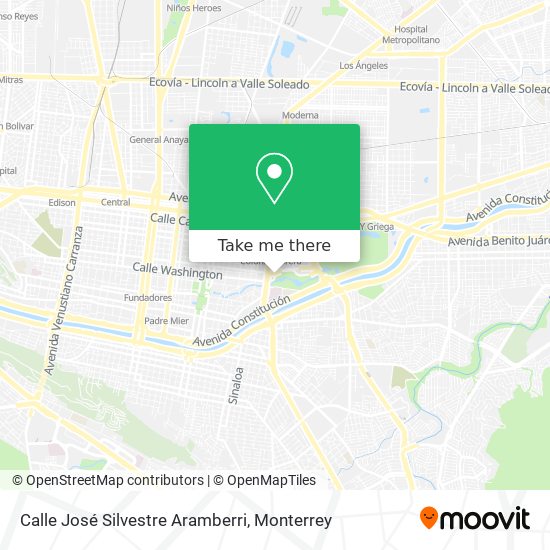 Calle José Silvestre Aramberri map