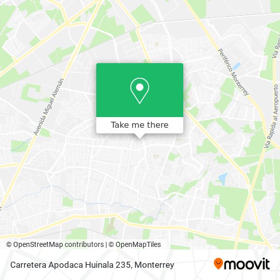 Mapa de Carretera Apodaca Huinala 235