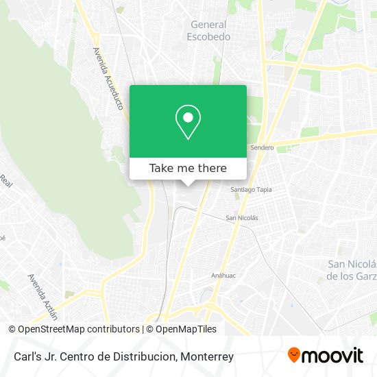 Carl's Jr. Centro de Distribucion map