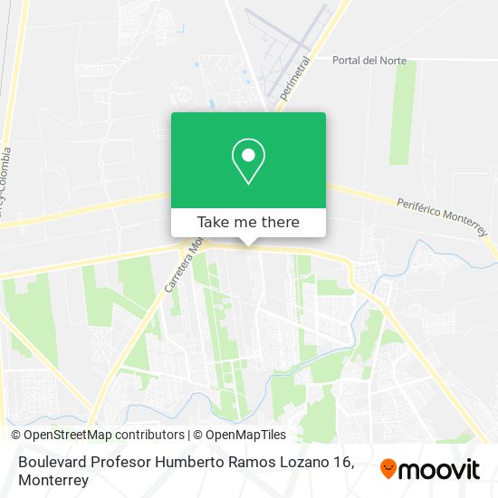 Boulevard Profesor Humberto Ramos Lozano 16 map