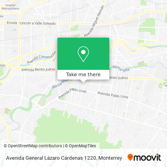 Mapa de Avenida General Lázaro Cárdenas 1220