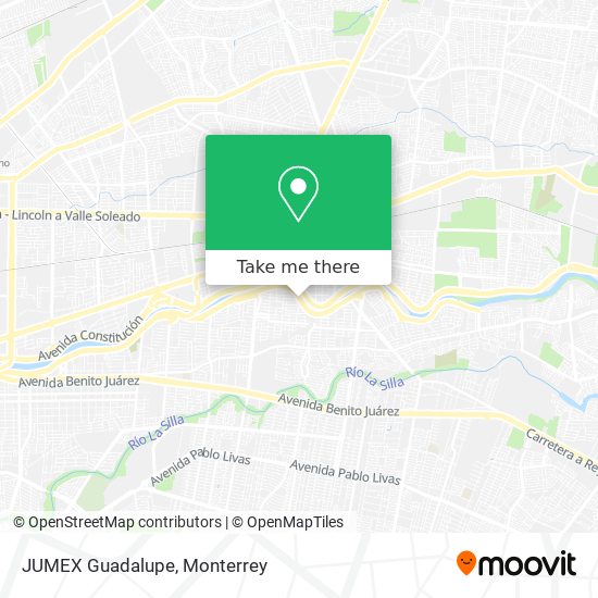 JUMEX Guadalupe map