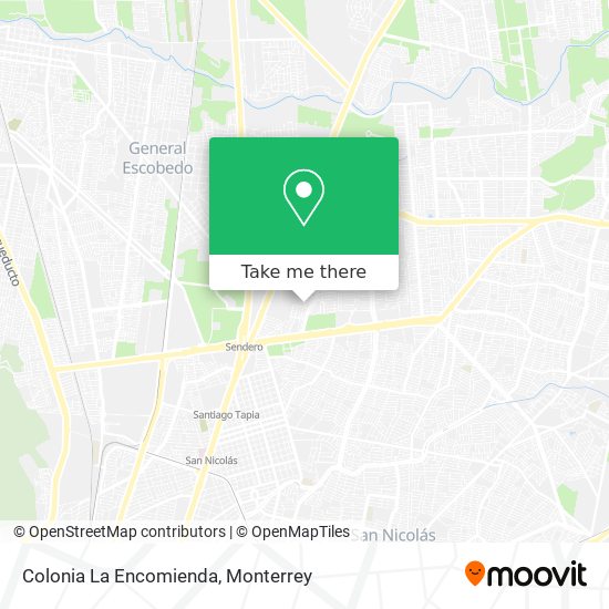 Colonia La Encomienda map