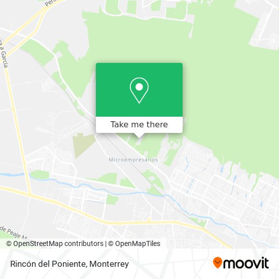 Rincón del Poniente map