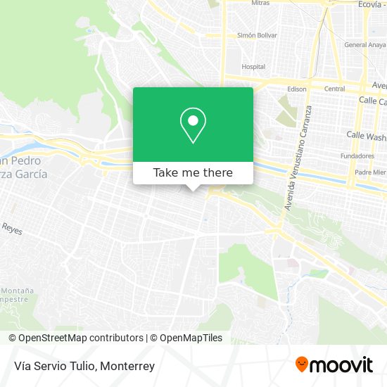 Vía Servio Tulio map