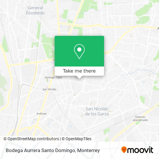 Mapa de Bodega Aurrera Santo Domingo