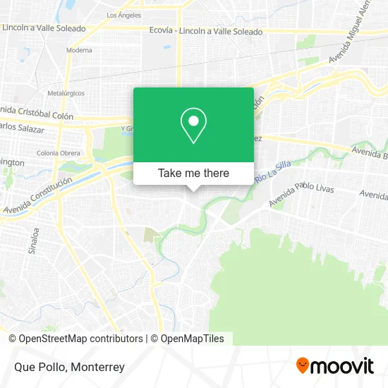 Que Pollo map