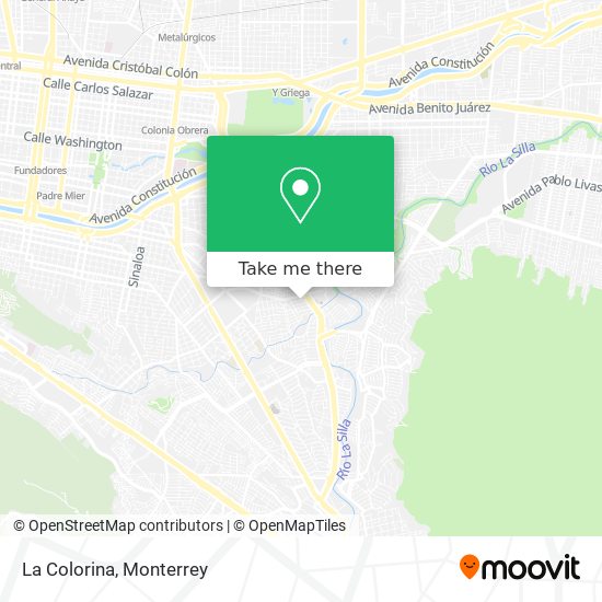 Mapa de La Colorina