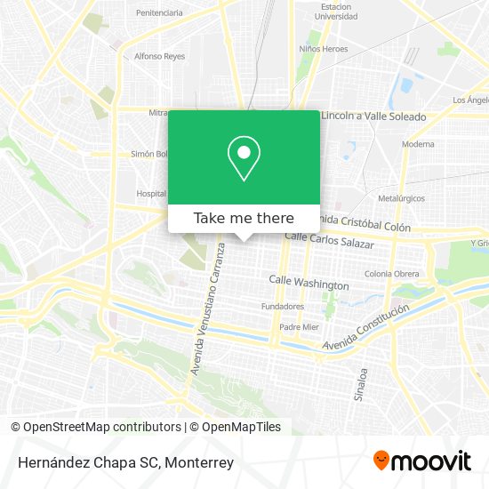 Hernández Chapa SC map