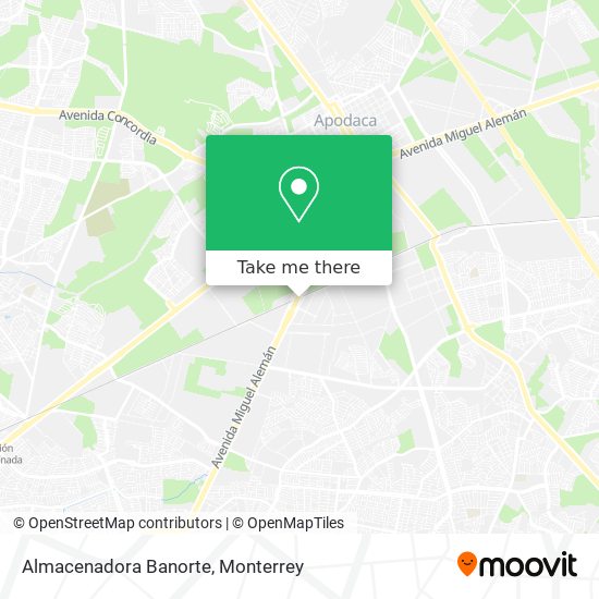 Mapa de Almacenadora Banorte