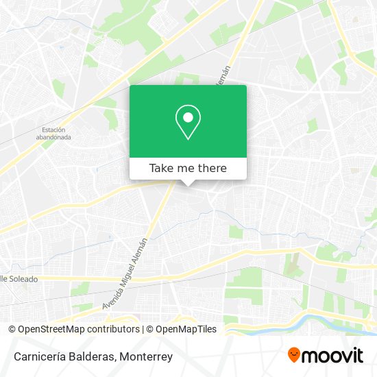 Mapa de Carnicería Balderas