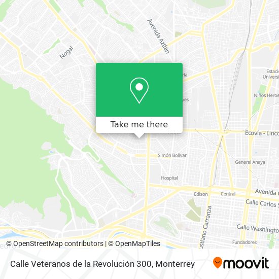 Calle Veteranos de la Revolución 300 map