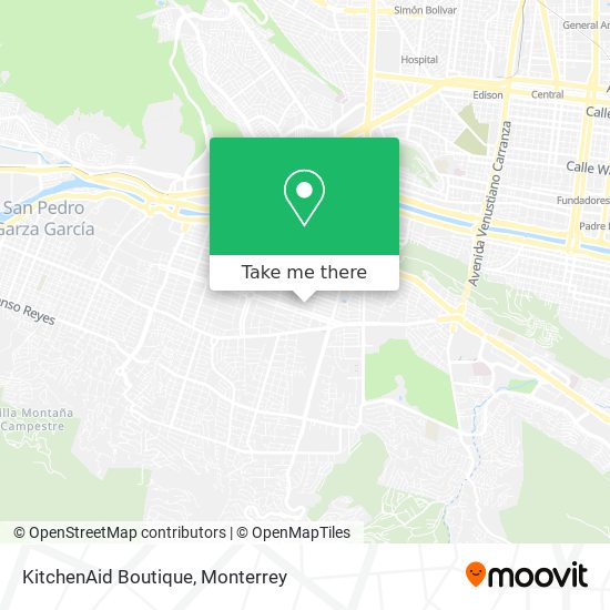 Mapa de KitchenAid Boutique