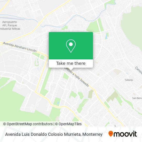 Mapa de Avenida Luis Donaldo Colosio Murrieta