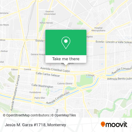 Jesús M. Garza #1718 map