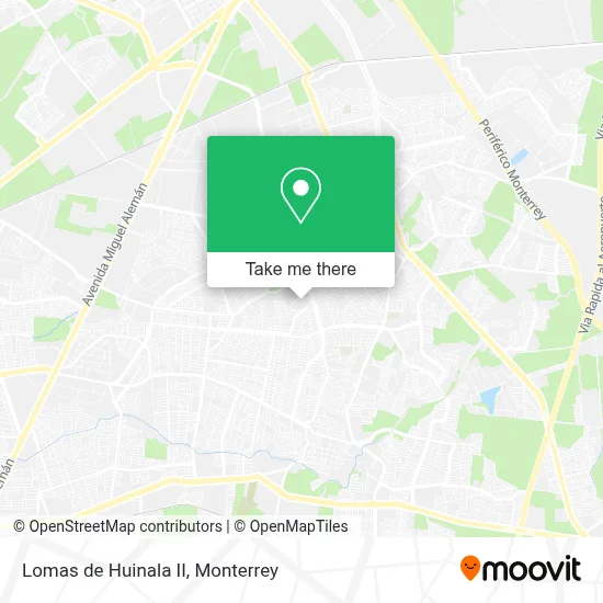 Lomas de Huinala II map