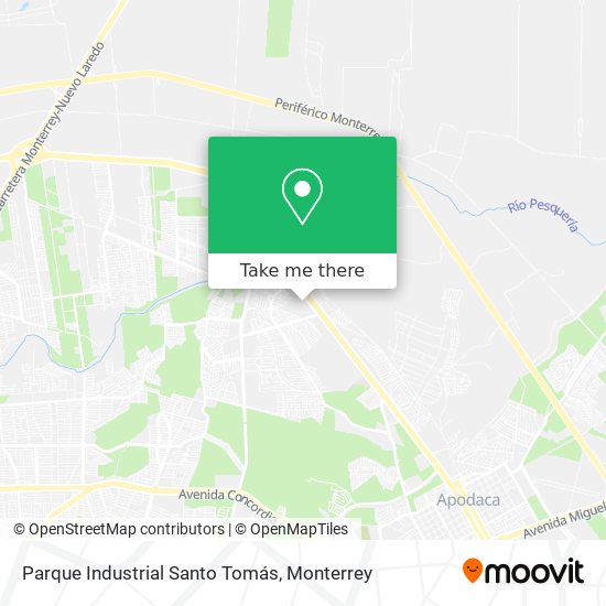 Parque Industrial Santo Tomás map