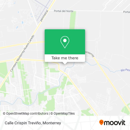 Mapa de Calle Crispin Treviño