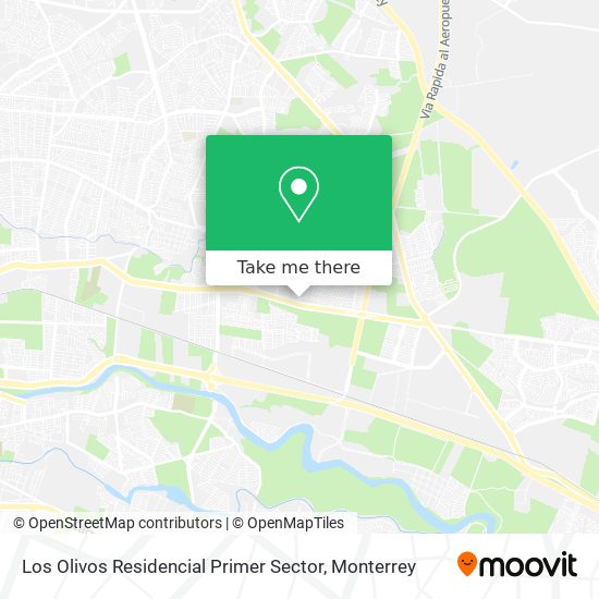 Los Olivos Residencial Primer Sector map