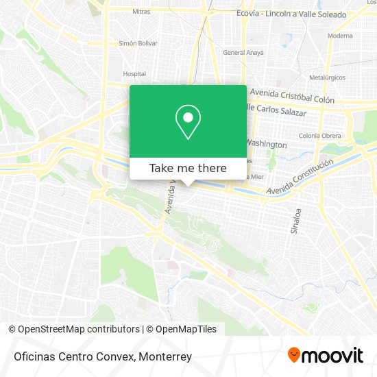 Oficinas Centro Convex map