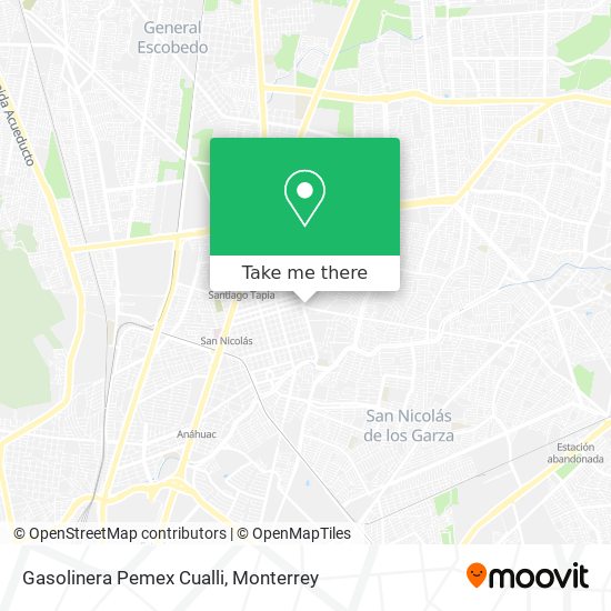 Gasolinera Pemex Cualli map