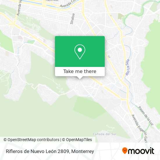 Rifleros de Nuevo León 2809 map