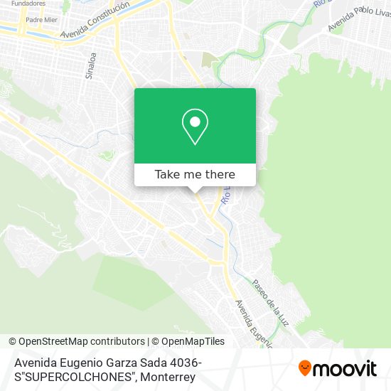 Avenida Eugenio Garza Sada 4036-S"SUPERCOLCHONES" map