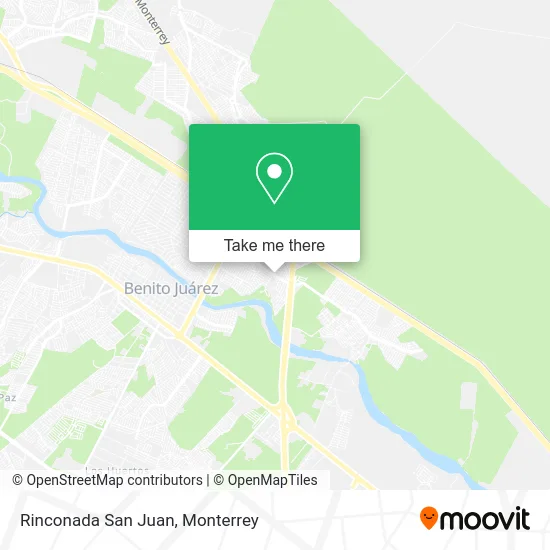 Rinconada San Juan map