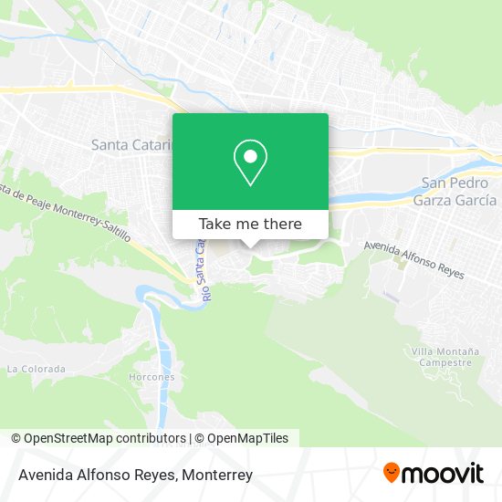 Avenida Alfonso Reyes map