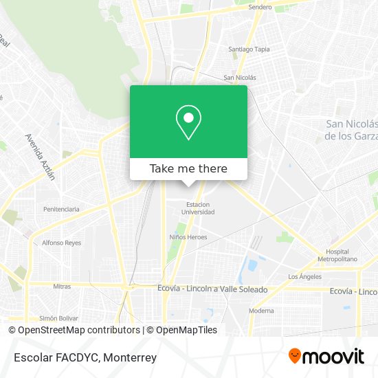 Escolar FACDYC map