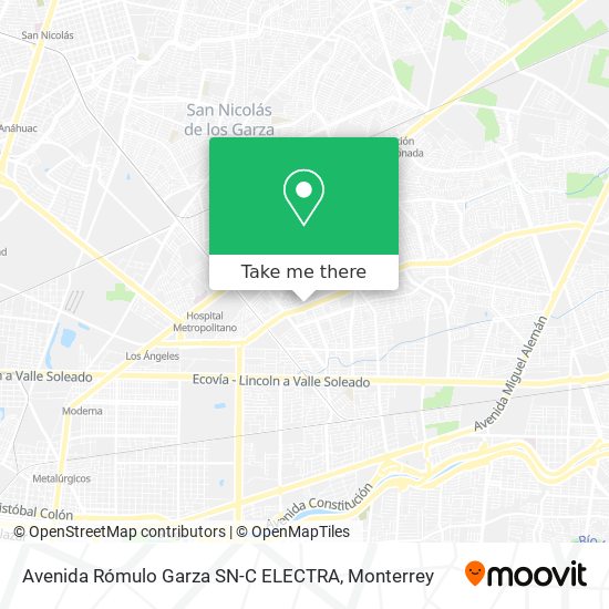 Avenida Rómulo Garza SN-C ELECTRA map