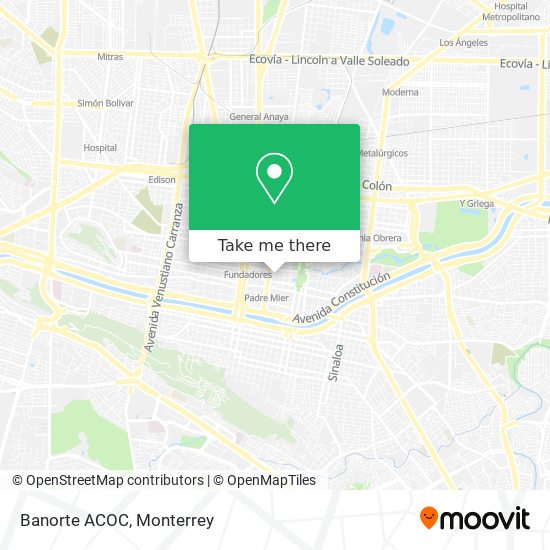 Mapa de Banorte ACOC