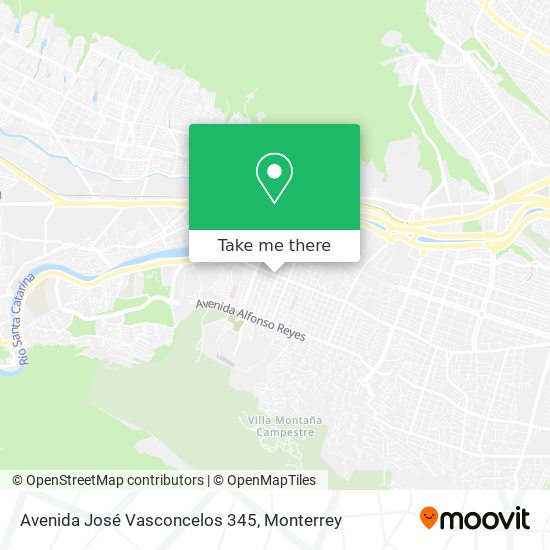 Mapa de Avenida José Vasconcelos 345