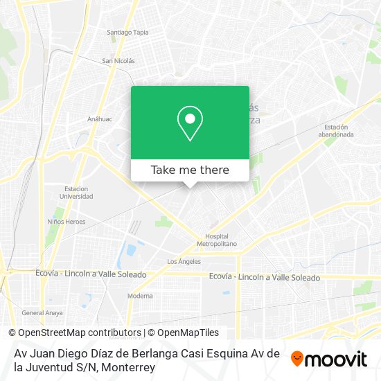 Mapa de Av Juan Diego Díaz de Berlanga Casi Esquina Av de la Juventud S / N