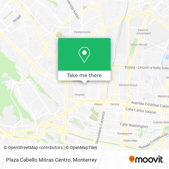 Plaza Cabello Mitras Centro map