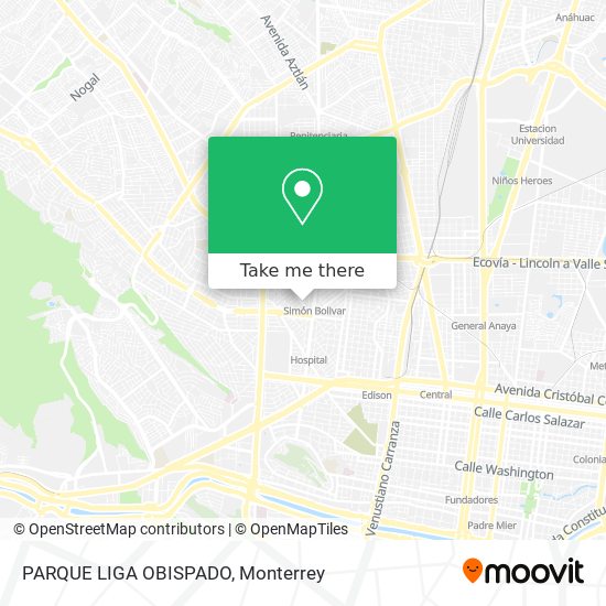 Mapa de PARQUE LIGA OBISPADO