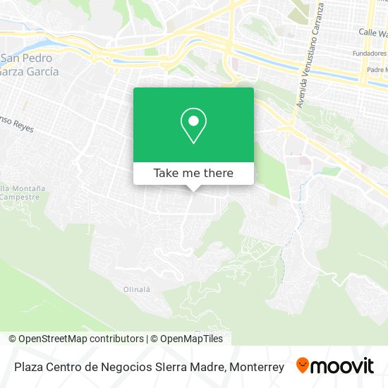 Plaza Centro de Negocios SIerra Madre map