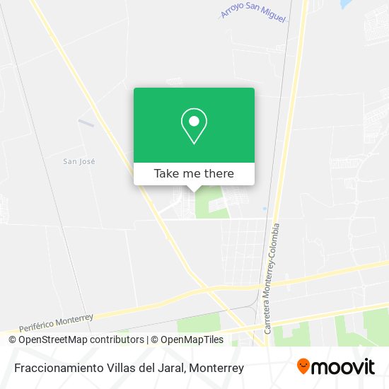 Mapa de Fraccionamiento Villas del Jaral