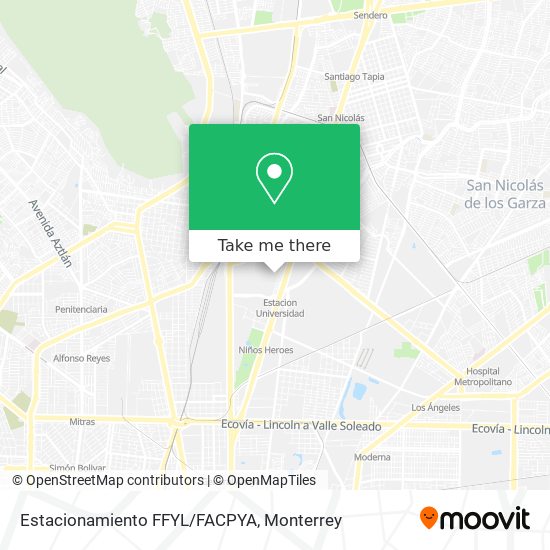 Estacionamiento FFYL/FACPYA map