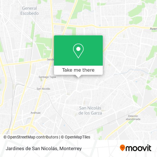 Jardines de San Nicolás map