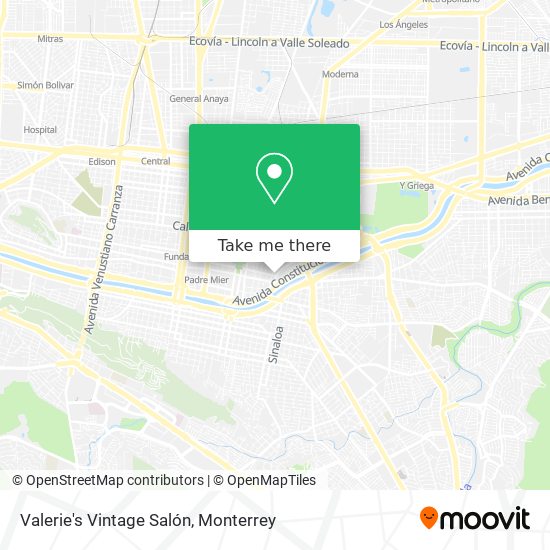 Valerie's Vintage Salón map