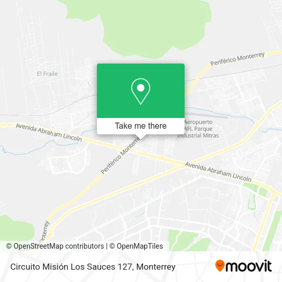 Mapa de Circuito Misión Los Sauces 127