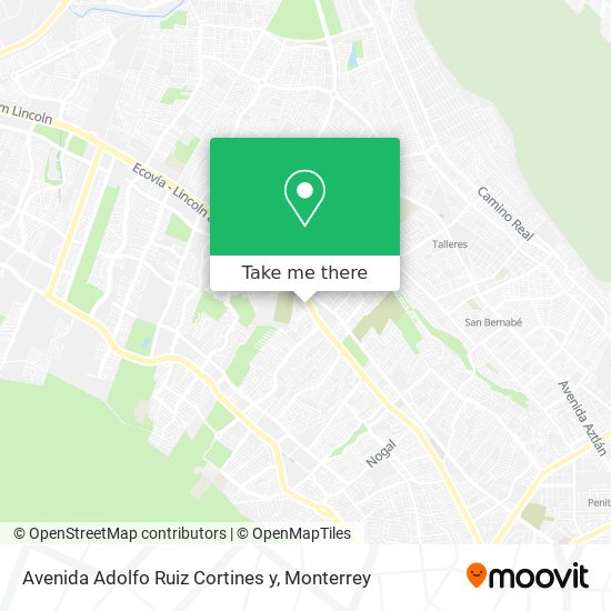 Mapa de Avenida Adolfo Ruiz Cortines y